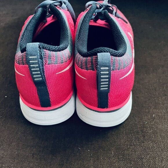 NEW Nike Flyknit Trainer Men's Shoes Flash Pink Grey Charcoal 6.5 US 532984-611 - Picture 9 of 15